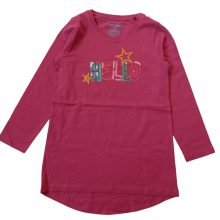 تیشرت آستین بلند دخترانه طرح ستاره و Hello لکی کیدو (Lucky Kiddo) المان