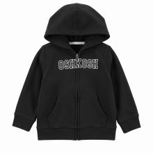 سویشرت کلاه‌دار مشکی بچگانه OSHKOSH آمریکا(سایز 12 ماه تا 7 سال)